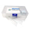MUHWA 50PCS Blank Microscope Slides and 100PCS Square Cover Glass - 22mmx22mm Coverslip (7105 Frosted)