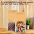 100 5.1 4.3 11 Inch Packaging, QTLCOHD Pcs Bakery Bags with Window - x x Tin Tie Tab Lock Small Paper Bread Bags
