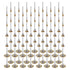 90 Pcs Wire Brushes Set, Rocaris Brass Wire Wheels Pen Brushes Kit Accessories for Rotary Tool