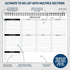 Weekly Planner To Do List Pad - 8.5x11" 52 Sheets Spiral - Desk Notepad with Multiple Sections, Undated Planning
