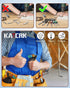 12pc Portable Bit Holder Keychain, 1/4in Hex Shank Screwdriver Bit Clip with Black Carabiner for Impact Driver