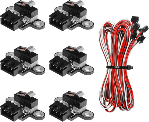 6PCS Micro Limit Switches with 1M 3 Pin Cable for 3018-PROVer/3018-MX3/3018-PROVer Mach3