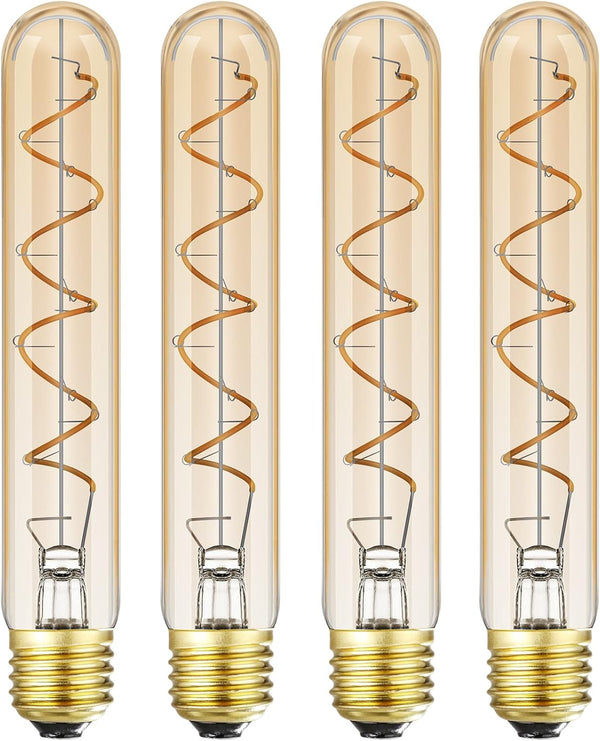 Dimmable T10 LED Bulbs, Warm White 2200K Amber, 7.3inch Long Tubular Light