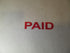Paid Rubber Stamp Self Inking - Red Ink, Advanced Technology Office Stamps for Business and Personal Use