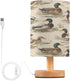 Vozoza Mallard Duck LED Table Lamp with USB Port Night Light Bedroom Lamps