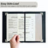 8.5 11, 2 Pack 4 8 Restaurant Menu Covers x Menu Holder Faux Leather Menu Book with Clear PVC Sleeves, Page View