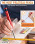 Nicpro 28 Pack Carpenter Pencil Set with Sharpener, Mechanical Pencils, 127PCS Refills, Heavy Duty Construction Pencils