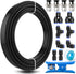 mxuteuk 1/4" Air Hose Fittings, 1/4" OD Push to Connect Fittings, 1/4" (6.35mm) OD x 32.8 Feet PU Tube (15PCS)