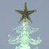 3Pcs 7-Color Angoily Tabletop Christmas Tree, Acrylic LED Night Lights USB Operated Christmas Decorations, Mini Xmas