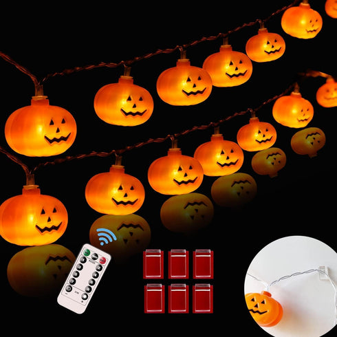 Halloween Lights,20FT 40 LEDs Holiday String Lights for Indoor Outdoor Decor,Battery Operated