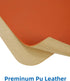 Leather Desk Pad Protector,Mouse Pad,Office Desk Mat, Non-Slip PU Leather Desk Blotter,Large desk mat,Waterproof Keyboard mat for Office/Home/Decor (Orange,35" x 17") by AFIING