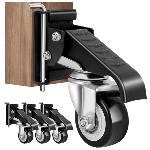 SPACECARE Workbench Casters Kit, 600Lbs Heavy Duty Quick Release Caster Wheels, Set of 4
