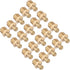 Brass Straight Grease Fitting M10x1mm Metric Hydraulic Grease Nipple - 20 Pieces for Replacing Missing Oil Fitting
