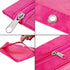 Zippered Binder Fabric Pencil Pouch, 3 Rings with Clear Window, 8 pack, Multicolor
