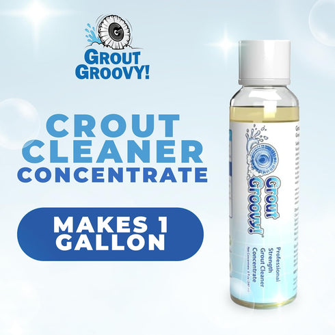 8 oz 1 Grout Groovy! Heavy Duty Cleaning Concentrate Plant-Based Tile Cleaner for Bathroom, Kitchen & Floor Grout |