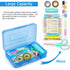 Tamaki Large Capacity Plastic Pencil Box - Clear Box with Snap-tight Lid, Stackable Design, Stylish Office Supplies