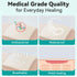 6"x6" 5 Pack Dimora Silicone Foam Dressing with Border Adhesive Waterproof Wound Dressing Bandage for Wound Care