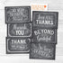 Hadley Designs 24 Chalkboard Thank You Cards | Envelopes, Great Note for Adult Funeral Sympathy or Gift Gratitude