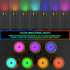 Timjorman Compact Cordless Table Lamp, Rechargeable LED Night Light, Dual Light Source (RGB Top & Warm Bottom), Touch