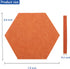 Felt Bulletin Board, Multiple Color Hexagon Pin Board with 50 Push Pins, Memo Board for Home Office Classroom, 6.7 x