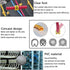 10 Rolls of 0-9 Number Tube, Yellow Flexible PVC Concave Cable Wire Markers Label Tag (6mm2)