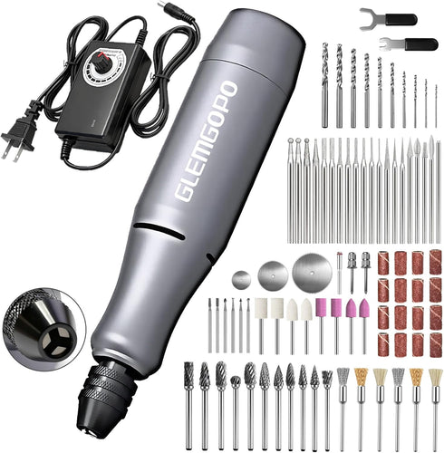 Mini Rotary Tool Kit with Copper Core Motor & 86 Accessories, Variable