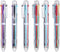 EEOYU 6 Pack Multicolor 0.5mm 6-in-1 Retractable Ballpoint Pens for Office School Supplies, Gift