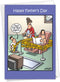 NobleWorks Father's Day Greeting Card, 5 x 7 Inch Envelope, Dad Dad Farted Again, 1 Card