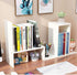 Expandable Wood Desktop Bookshelf - Office Storage Rack, Wood Display Shelf, Corner Desk Storage Shelf