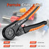 Preciva Hexagonal Ferrule Crimping Tool, AWG 28-7 Adjustable Ratcheting Wire Crimping Plier