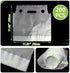 200 Packaging 11 11.8 Inch PCS Handle Drinking Poly Bags, Double Cup Carriers Bag Clear Portable Plastic Bags