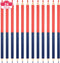 Zhanmai Red and Blue Double Ended Checking Pencils, Erasable Pencils Pre-Sharpened 2 HB for Map Coloring Tests (24
