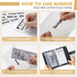 Onlyesh Budget Binder with Cash Envelopes, 28Pcs Money Organizer for Cash, Marble 6-Ring Money Saving Binder (Black).