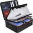 ENGPOW 5200? Fireproof File Organizer Bag with 13 Pocket Accordion File Folder, Document Organizer Box with Lock &