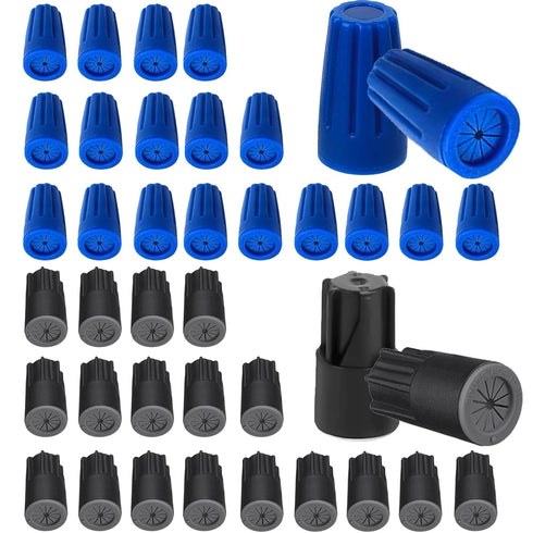 40PCS Waterproof Outdoor Wire Electrical Connectors, Sealant Twist Nuts Caps for Wet Location Installation