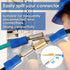 Sumnacon Piggyback Spade Connectors, 60 Pcs Quick Disconnect Double Male Female Adapter for Automotive