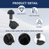 RiseDirectly 360 4 Degree Black Caster Wheels Pcs Cat Cage Casters Spinner Wheels Smooth Plastic Rolling Wheel