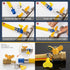 15-Pack Mixed Pack Yellow Stainless Steel Hose Clamps, Adjustable Thumb Screw Key Type Clamps for Plumbing