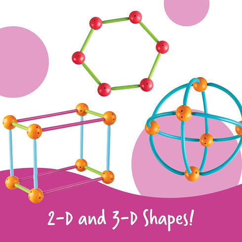 Learning Resources Dive into Shapes! Geometry Set, 129 Pieces, Ages 6+, Develops Shape Recognition