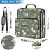 ALAZA 3 500 Ring Zipper Binder Rustic Milk Cow Truck Binders Bag with Shoulder Strap Sheets Paper Organizer Trapper