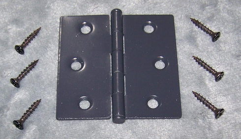 Generic Plantation Shutter Hinge 2 1/2 Inch X 2 1/2 Inch/Black Satin Finish