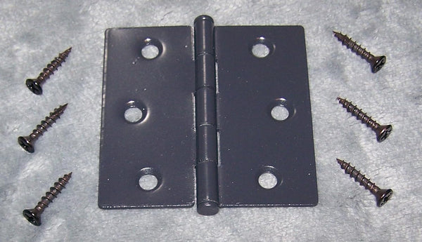 Generic Plantation Shutter Hinge 2 1/2 Inch X 2 1/2 Inch/Black Satin Finish