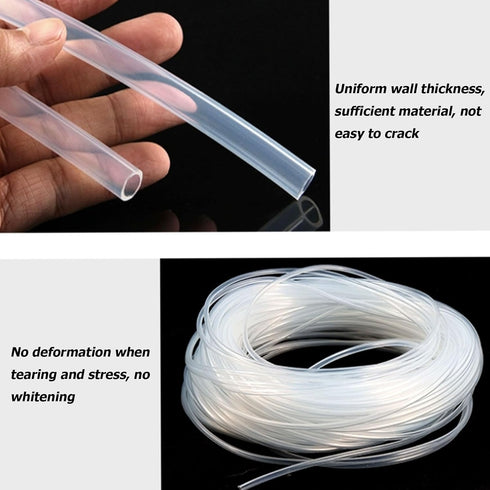 WOFICRET Pipe,Clear,5 10mm/1m Silicone Tubing, Home Brewing And Winemaking Silicone Tubing, High Temp Food Grade Tube