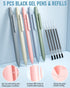 Nicpro 84 PCS Aesthetic Book Annotation Kit, 12 Dual Highlighters, 5 Gel Pens, 6 Mechanical Pencils, 1200PCS Sticky