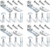 Bifold Door Hardware Repair Kit - 4 Packs Replacement Parts for Bi-fold Sliding Closet Doors, Includes Top & Bottom