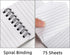 Hacaroa 30 Pack Top Spiral Memo Pads, 3"x5", Lined Pocket Notebook, Mini College Ruled Paper, 75 Sheets, Assorted Colors