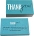 RXBC2011 Pack 100 Thank You for your support Cards Handwritten Lettering Design Thank you small business Card of (Aqua)