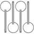4 PCS Quick Bimini Top Pin, 316 Stainless Steel, Diameter 1/4 Inch, Total Length 2 Inch, Effective Length 1.5 Inch