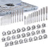 60-Pc Master Tap and Die Set - SAE Inch Size #4 to 1/2” and Metric Size M3 to M12, Complete Tool Kit