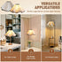 E27, E26 E14 3.5 15 7 inch 1 Pack) Small Scalloped Table Lamp Shades - Petal Lamp Shade for Table Lamps, Floor Lamps